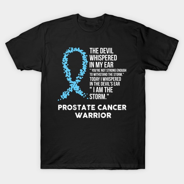 The Devil- Prostate cancer Awareness Support Ribbon T-Shirt by HomerNewbergereq